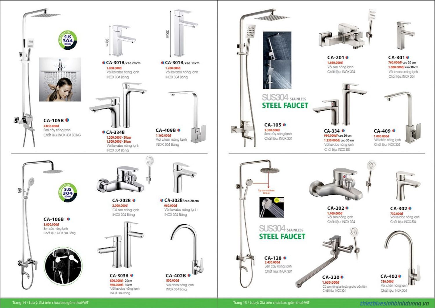 Thiết bị vệ sinh FORLARD Catalogue và Bảng giá mới nhất /Page 7